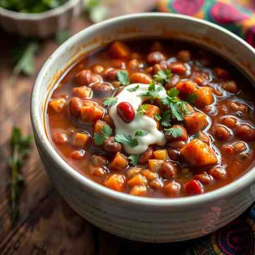 Easy Bean Stew Recipe - Healthy West African Soup for One